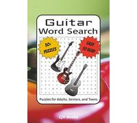 Guitar Word Search Puzzle Book: Word Searches with Easy to Read Print about Guitars, Bass, Musicians and More | 6x9 inches, 110 pages | 50+ Puzzles…Gifts for Vacations, Holidays, and Free Times