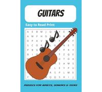 Guitar Word Search Puzzle Book: Word Searches with Easy-to-Read Print about Guitars, Music, Musicians and More | 6x9 inches, 110 pages | 50+ ... Holidays and Free Time or in-between gigs