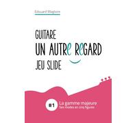 Guitare, Un autre regard - Jeu slide: La gamme majeure, ses modes en cinq figures