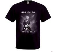 Guitarist Rick Parfitt Tribute Tops tee T Shirt Rip 1948 Rock Legend Status Quo Loose Fit T-Shirt Black