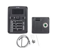 Guitarra acústica 4 Equalizador de banda EQ Preams Piezo Pickup de sintonizador cromático Mejora de sonido profesional para el escenario del hogar Diseño de plástico duradero