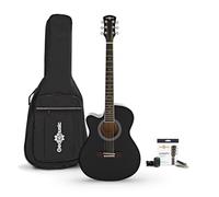 Guitarra Acústica con Cutaway Zurda y Accesorios Gear4music, Negro