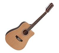 Guitarra Acústica de 12 Cuerdas Dreadnought con Cutaway Gear4music, Natural