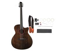 Guitarra acústica de 40 pulgadas, guitarra folclórica, instrumentos musicales, regalos para niños principiantes (Color marrón vintage.)