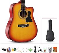 Guitarra acústica de tamaño completo, ejercicio para principiantes, guitarra clásica, kit de guitarra portátil, estuche para principiantes, paquete de iniciación de guitarra acústica para estudiantes