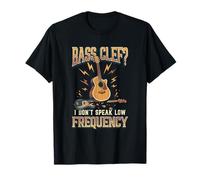 Guitarra acústica Divertida de Baja frecuencia I Don't Speak Camiseta