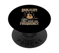 Guitarra acústica Divertida de Baja frecuencia I Don't Speak PopSockets PopGrip Adhesivo