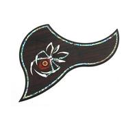 Guitarra Acústica Folk, Palisandro Con Incrustaciones De Concha, Golpeador, Pegatina Autoadhesiva Para Protector De Púas Piezas de Guitarra Acústica