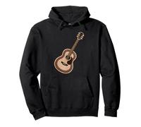 Guitarra Acústica Ganchillo Hilo Guitarrista Músico Sudadera con Capucha