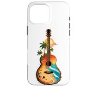 Guitarra Acústica Guitarrista Tropical Playa Palma Océano Carcasa para iPhone 16 Pro Max