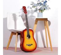 Guitarra Acústica Para Principiantes Guitarra Para Principiantes Para Adolescentes Y Adultos Incluye Funda, Cuerdas De Latón, Cejilla Y Púa.(Sunset color,40in)