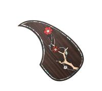 Guitarra Acústica Popular En Forma De Lágrima, Golpeador De Madera Maciza, Placa Decorativa Para Rascar (Color : K)