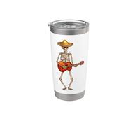 Guitarra Acústica Rock On Guitarra Cuello Acústico Skelton Cool Vaso térmico de acero inoxidable de doble pared