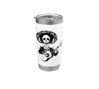 Guitarra Acústica Rock On Guitarra Cuello Acústico Skelton Cool Vaso térmico de acero inoxidable de doble pared