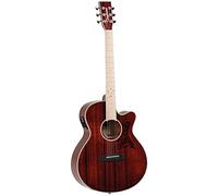 Guitarra acústica TANGLEWOOD Super Folk electrificada Rojo Barossa