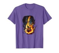 Guitarra ardiente para los amantes del Rock'n Roll Camiseta