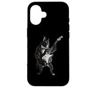 Guitarra Boston Terrier Carcasa para iPhone 16