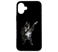 Guitarra Boston Terrier Carcasa para iPhone 16 Plus