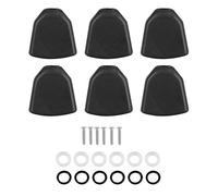 Guitarra Boton Clavija Botones Cabeza, 6 Pcs/Set Botones de Clavija de Afinación de Acrílico Botones de Cabezas de Máquina para Guitarra(Negro)