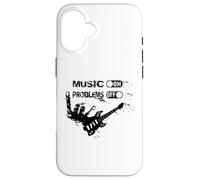 Guitarra camisa guitarrista instrumento músico e-guitar Guitarra Carcasa para iPhone 16
