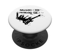 Guitarra camisa guitarrista instrumento músico e-guitar Guitarra PopSockets PopGrip Adhesivo