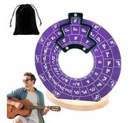 Guitarra Circles Quinta Rueda, Soporte de Disco de Progresión, 12 x 0.2 cm Práctica Teoría Musical Herramienta de Aprendizaje para Músicos Principiantes y Profesionales, Guía de Referencia de Acordes