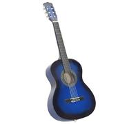 Guitarra clásica 3/4 para principiantes - 8 piezas de madera de tilo y nailon, incluye accesorios de plástico duro, guitarra azul para niños y principiantes