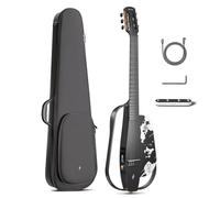 Guitarra Clásica Acústica-Eléctrica de Fibra de Carbono Enya NEXG 2N Lucifer - Edición Andrea Chiarini, con altavoz 50W, micrófono inalámbrico, auriculares Hi-Fi, pedal, cargador y funda