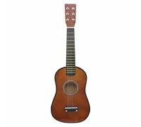 Guitarra clásica de 21 pulgadas, 6 cuerdas, instrumento musical para principiantes y niños, color aleatorio, compatible con juguetes de habilidades motoras (café talla única)