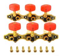 Guitarra clásica mecánica 3+3 set negro dorado, 1:14 relación precisa
