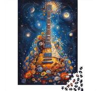 Guitarra Clásica Puzzle de 1000 Piezas Papel Puzzle para Adultos Arte Estrellado Relajación Hogar Regalo 70x50cm/1000pcs
