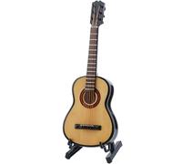 Guitarra clásica realista con textura de madera, decoración de escritorio portátil para amantes de la música y ocasiones, decoración de guitarra acústica para músicos