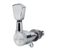 Guitarra Clavijas De Afinación Perillas De Guitarra Eléctrica Cuerda Afinación Clavijas Completamente Cerradas Sintonizadores Totalmente Metálicos En Forma Diamante(Type 8)