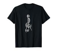Guitarra Clef Instrument Music Is Life Rock Band Camiseta