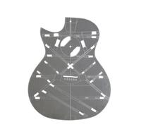 Guitarra Con Molde Acrílico De 41 "para Producir Plantilla De Código De Guitarra Con Orificio Para Haz De Guitarra Acústica