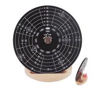 Guitarra con rueda de acordes, rueda de quintas redondeada de metal,Rueda de acordes para instrumento de melodía de metal - Herramienta de aprendizaje de teoría musical de aleación de aluminio