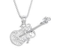Guitarra Cremación Urnas Collares para Cenizas para Hombres Mujeres Guitarra Eléctrica Memorial Ceniza Colgante Acero Inoxidable Guitarra Amantes Recuerdos Cremación Joyería