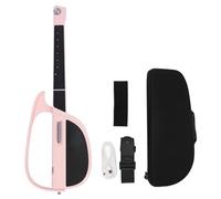 Guitarra de Acompañamiento sin Cuerdas, Guitarra Eléctrica C1 con Acompañamiento Automático, Guitarra de Bolsillo Plegable, para Principiantes, Adultos y Adolescentes (Rose)