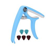 Guitarra de Almacenamiento ABS de Almacenamiento ABS Juego para una Melodía Armoniosa con 5 Selecciones para Guitarristas (BLUE)