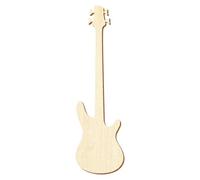 Guitarra de bajo de madera, corte decorativo, 5 - 50 cm, tamaño: 20 cm, pack con:10 unidades