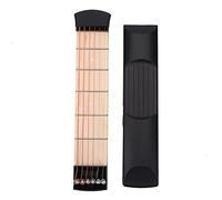 Guitarra de Bolsillo, 6 Fret Portátil Guitarra de Bolsillo Herramienta de Práctica Gadget de Guitarra Entrenamiento de Acordes para Guitarrista Principiante Práctica Entrenamiento