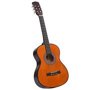 Guitarra de concierto de 3/4, tamaño 36 pulgadas, para principiantes, con funda, cuerpo de madera de tilo, guitarra acústica para niños y jóvenes, color natural