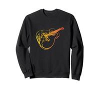 Guitarra de la Vieja Escuela Rock Instrumentos Guitarristas Sudadera