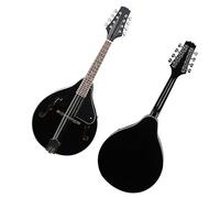 Guitarra De Mandolina De 8 Cuerdas Black Western Instrument Con Estuche De Transporte Cuerdas Y Púas