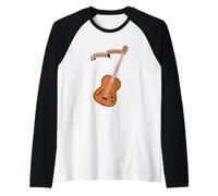 Guitarra de música country de Tennessee Camiseta Manga Raglan