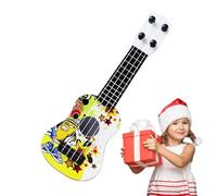 Guitarra de ukelele para niños, 25,2 x 8,7 x 2,9 cm, instrumentos musicales, antiimpactos, mini instrumento | accesorios para preescolar, práctica para principiantes, herramienta para enseñar a los