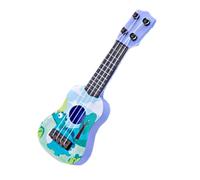 Guitarra de ukelele para niños, soporte de teoría musical, 4 cuerdas anticolisión, escala de aprendizaje portátil de 25 cm, caja de accesorios ABS, arpa principiante, para niños en edad preescolar y