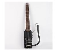 Guitarra De Viaje Silenciosa Eléctrica Sin Cabeza Ultraligera, Guitarra Plegable Portátil kit de guitarra eléctrica para adultos (Color : 02)