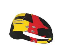 Guitarra del Orgullo De La Historia Negra Unisex Diadema Transpirable Headband Comoda Cinta Sudor Cabeza para Ciclismo Fútbol Gimnasio