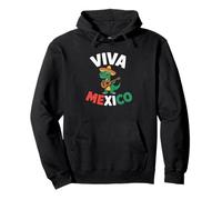 Guitarra Dinosaurio Viva Mexico Sudadera con Capucha